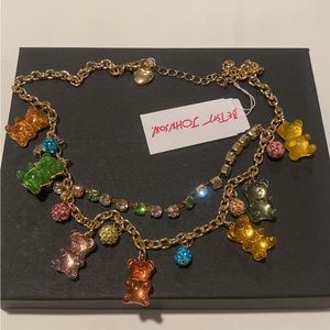 Betsey Johnson 🌈TEDDY BEARS NECKLACE NEW